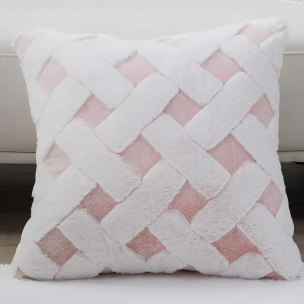 Cozy Bliss Faux Fur Pillow Cover 20x20, NEW